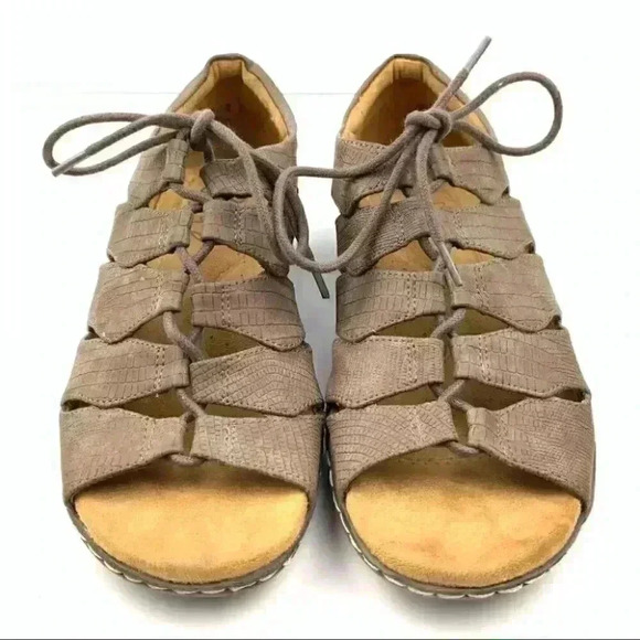 Natural soul flats sz  7 37 Beatrice brown leather - Picture 2 of 12